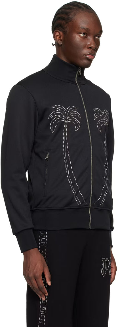 Black Milano Stud Track Jacket