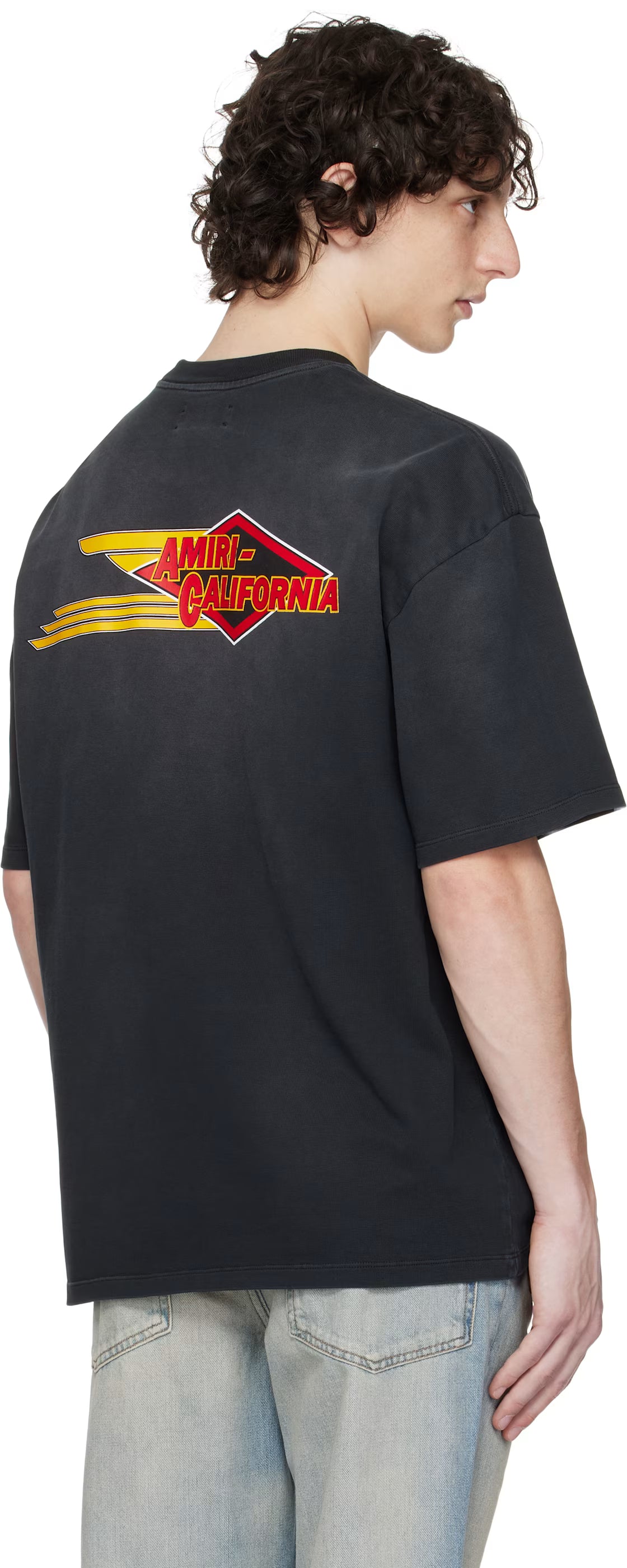 Black 'Amiri Eagle' Oversized T-shirt