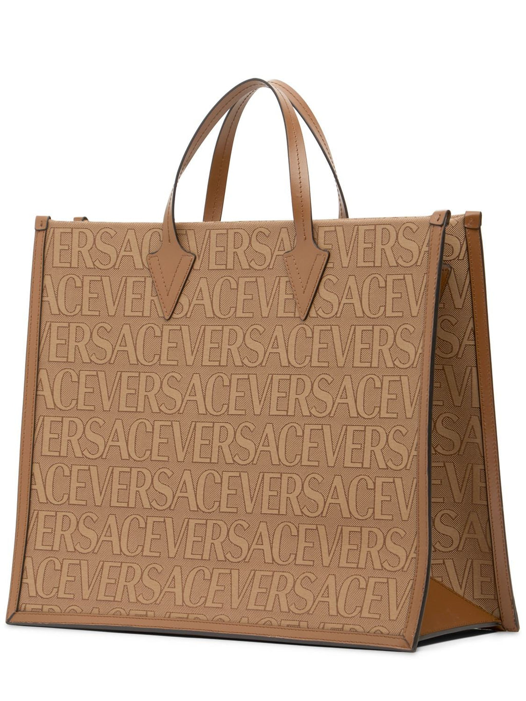 Versace Versace Large fabric & leather tote bag - Bags | Shop From The Mirage