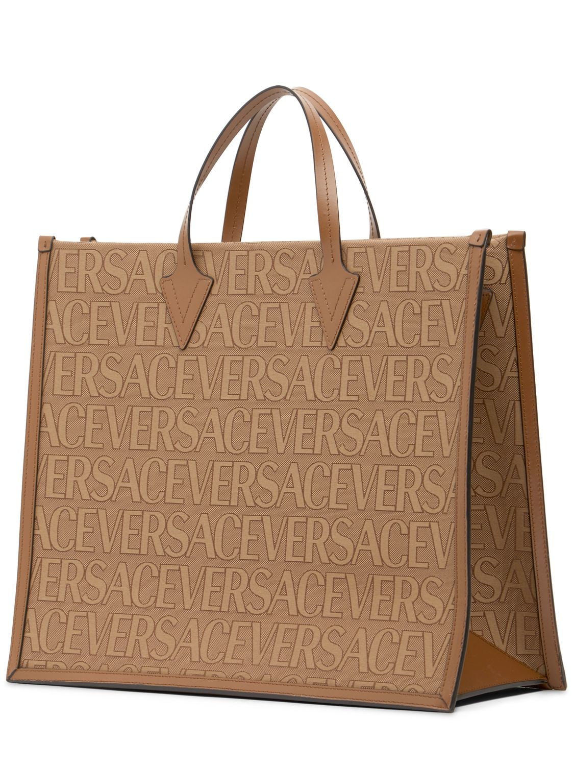 Versace Versace Large fabric & leather tote bag - Bags | Shop From The Mirage