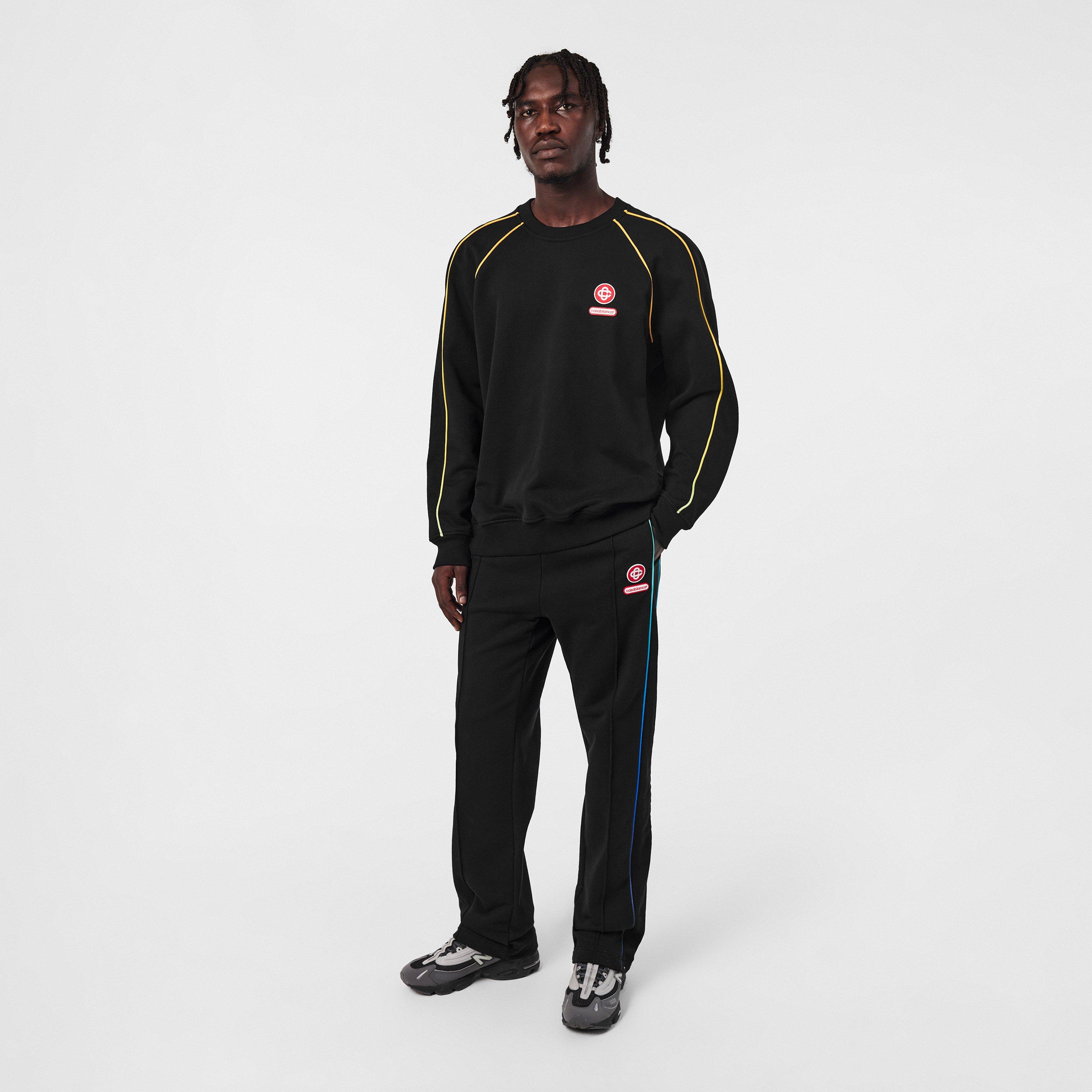 Gradient Open Hem Fleece Joggers