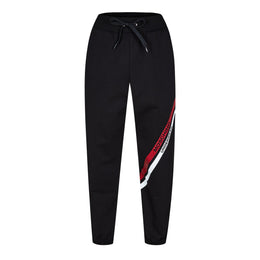 Men's Striped Closed Hem Fleece Joggers
