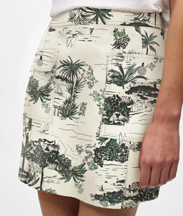 All-over-print mini skirt