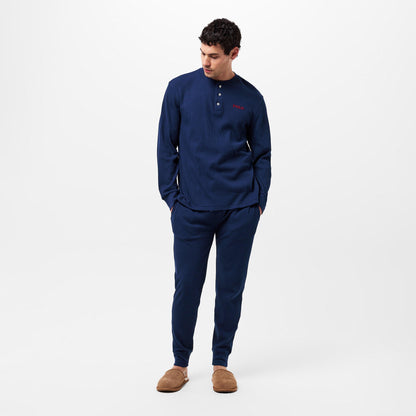 Men's Waffle Cuffed Fleece Joggers