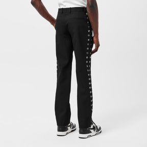 Off Eyelet Slim Pant Sn99