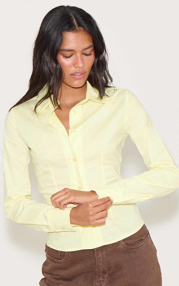 Lemon Fitted Long Sleeve Shirt