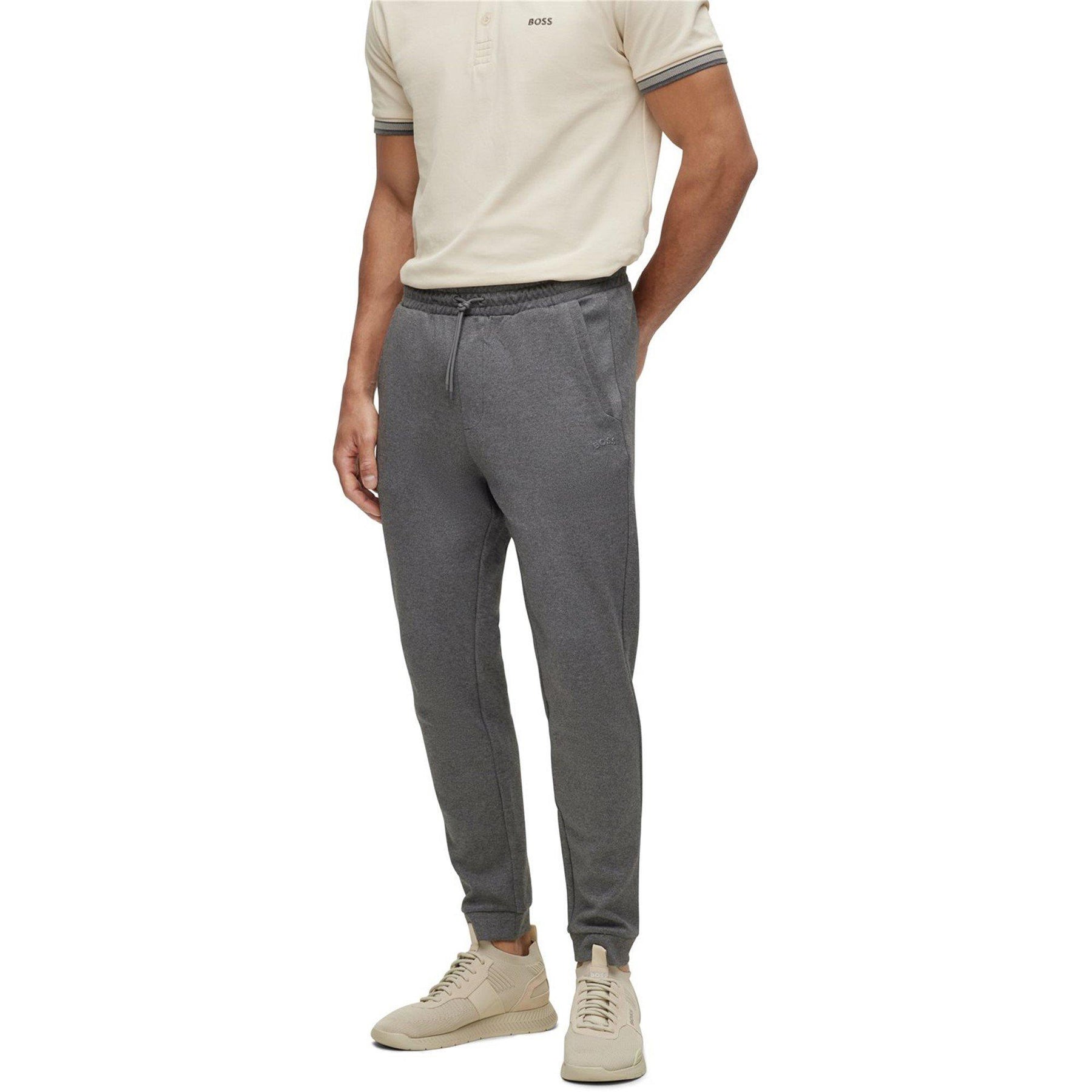 Men's HadikoCurve Jog Rubberised Logo Jogging Bottoms
