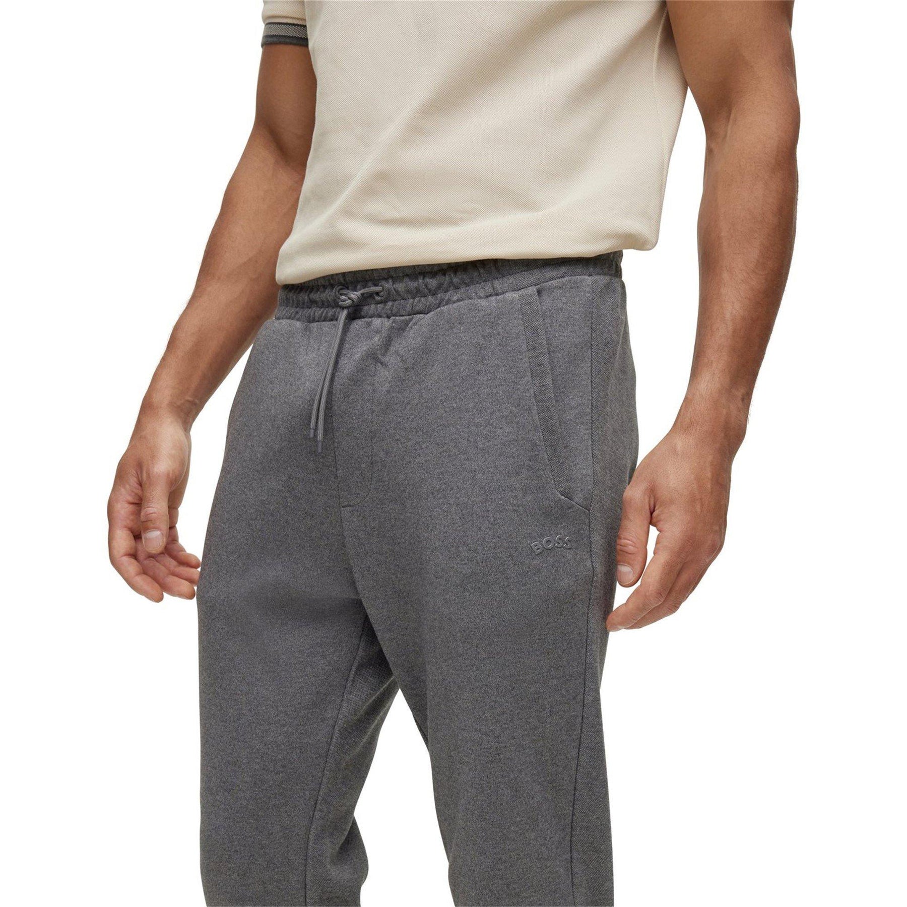 Men's HadikoCurve Jog Rubberised Logo Jogging Bottoms