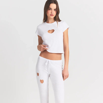 Worn in Jersey Heart Straight Leg Pant