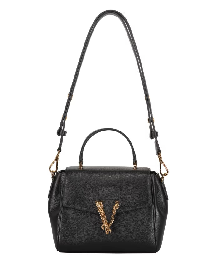 Calfskin Crossbody Bag with Flap Closure