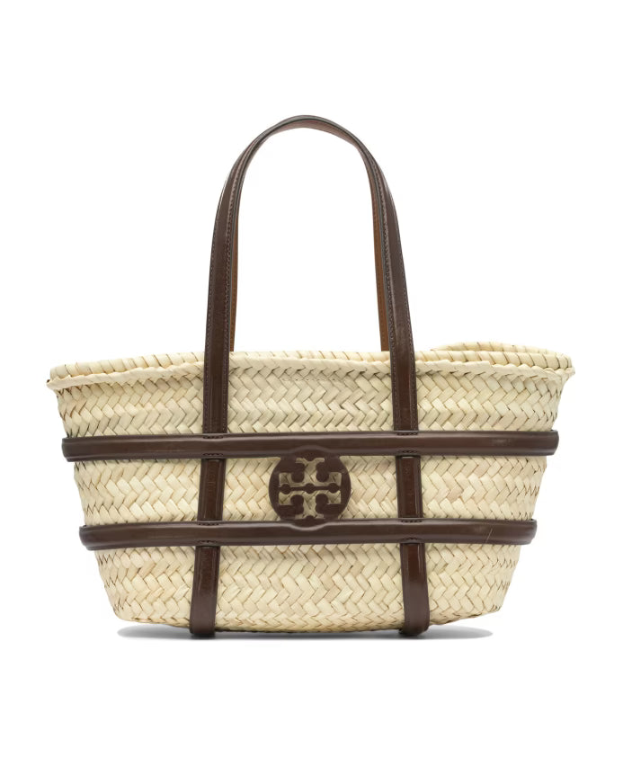 Brown Shoulder Bag Ella Straw Basket