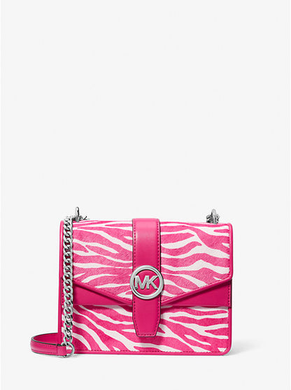 Greenwich Small Zebra Print Calf Hair Crossbody Bag