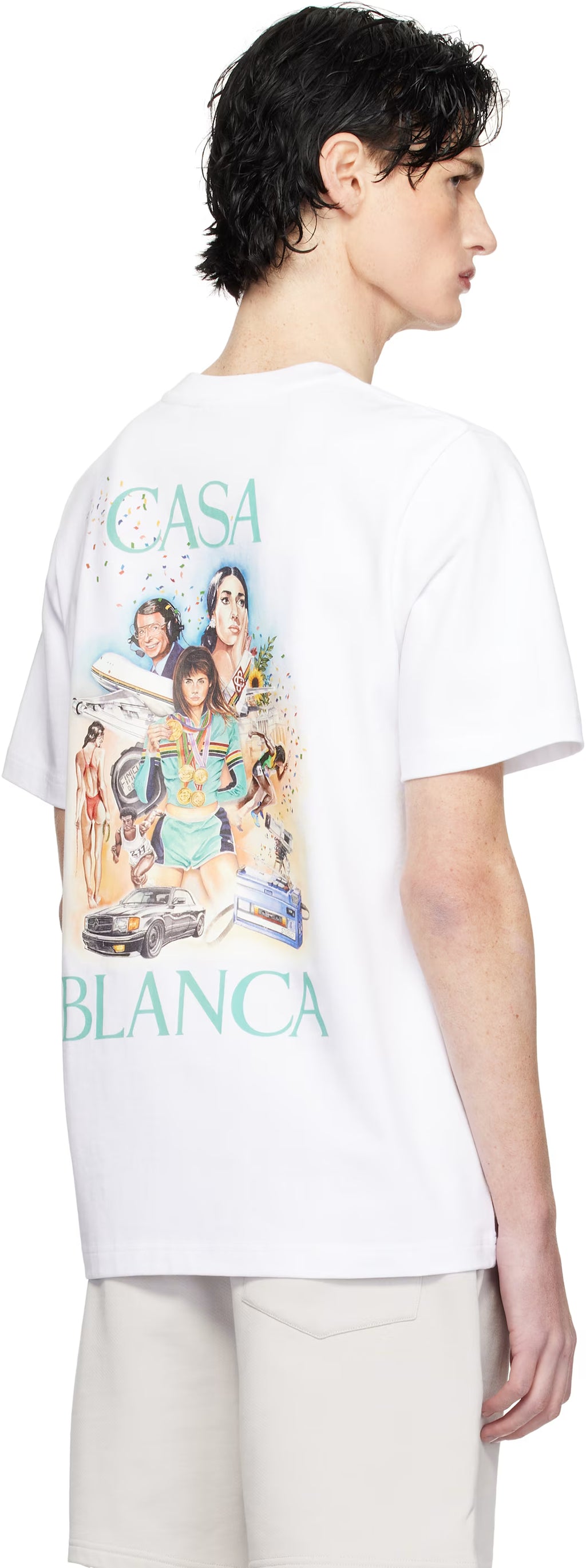 White 'Celebration Du Sport' T-shirt