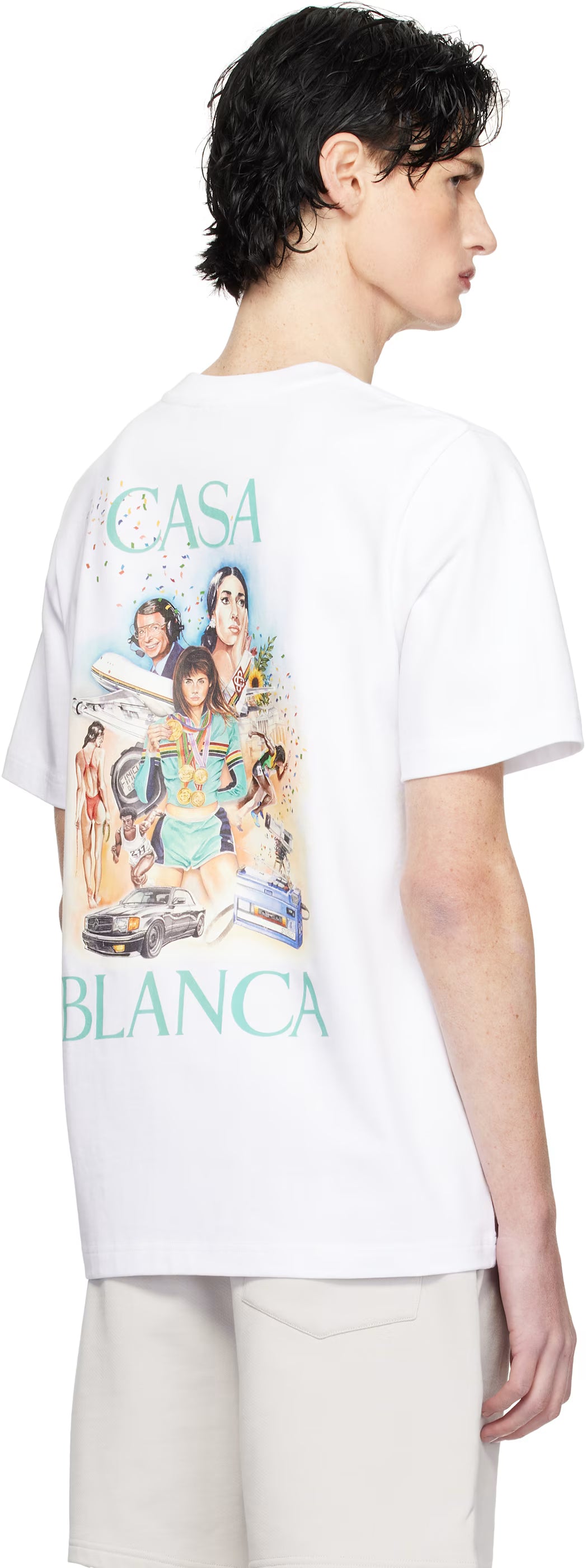 White 'Celebration Du Sport' T-shirt