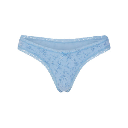Lightweight Cotton Lace Thong