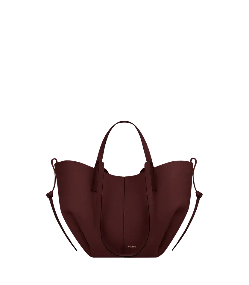 Polene Cyme Mini Edition Textured Black Cherry - Size: One Size Bags | Shop From The Mirage