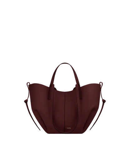 Polene Cyme Mini Edition Textured Black Cherry - Size: One Size Bags | Shop From The Mirage