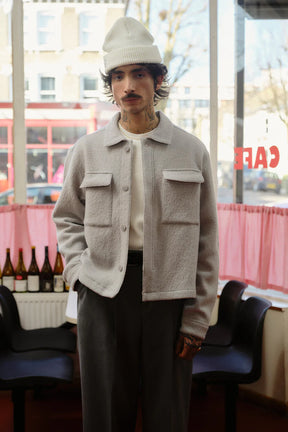 Wool overshirt - grey