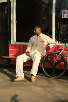 Wool overshirt - sand