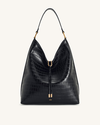 Aria Shoulder Bag - Brown Canvas