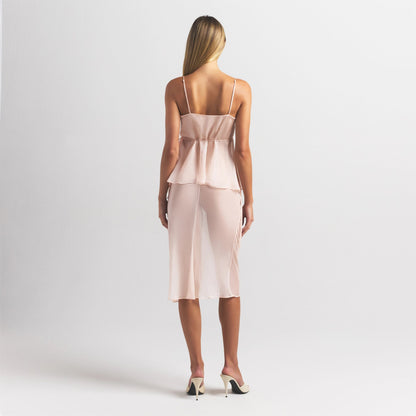 Skims Romance Tie Side Midi Skirt