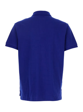 Polo ralph lauren "Regular Fit" Blue Polo Shirt with Pony Detail on the Front in Cotton Piquet Man