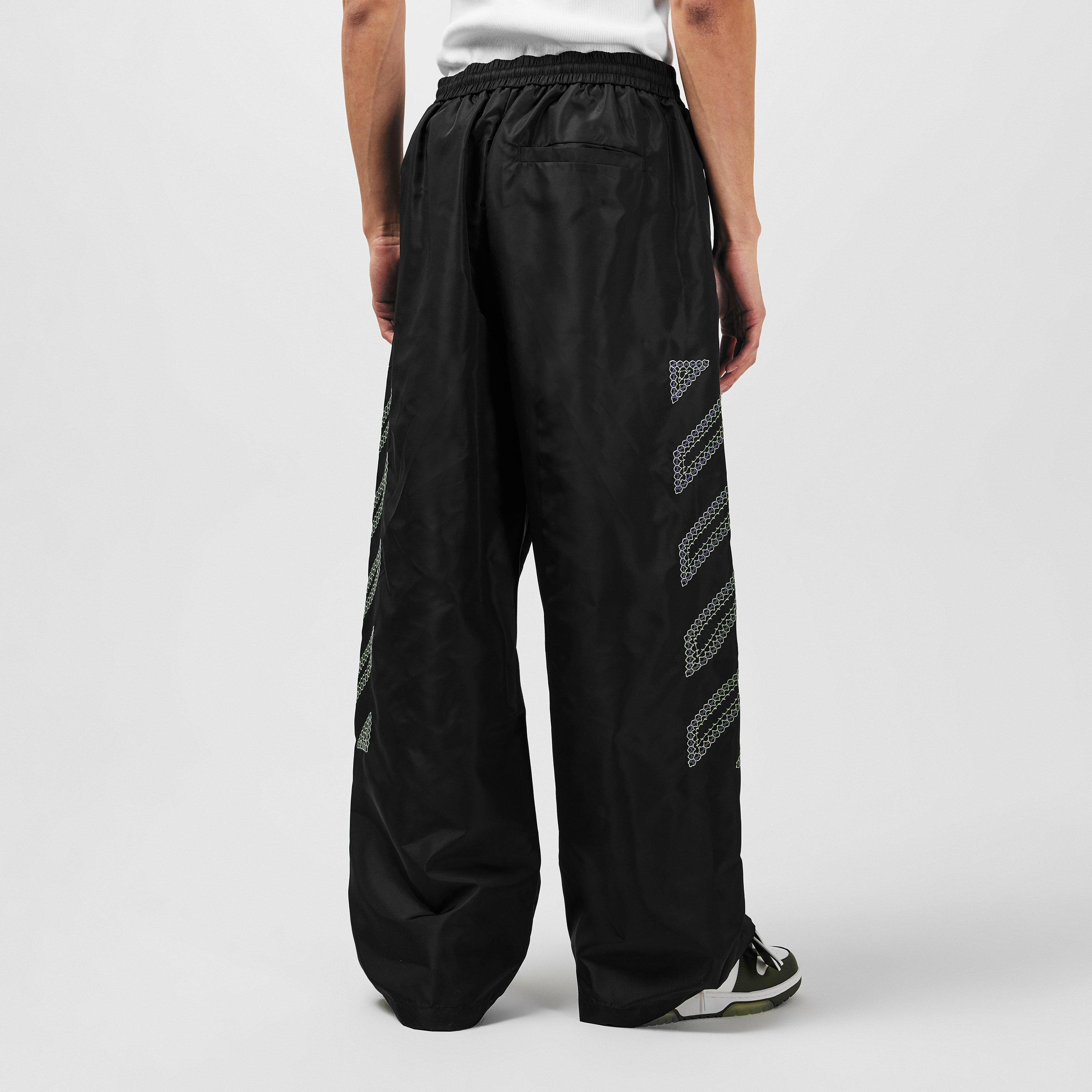 Open Hem Woven Tracksuit Joggers