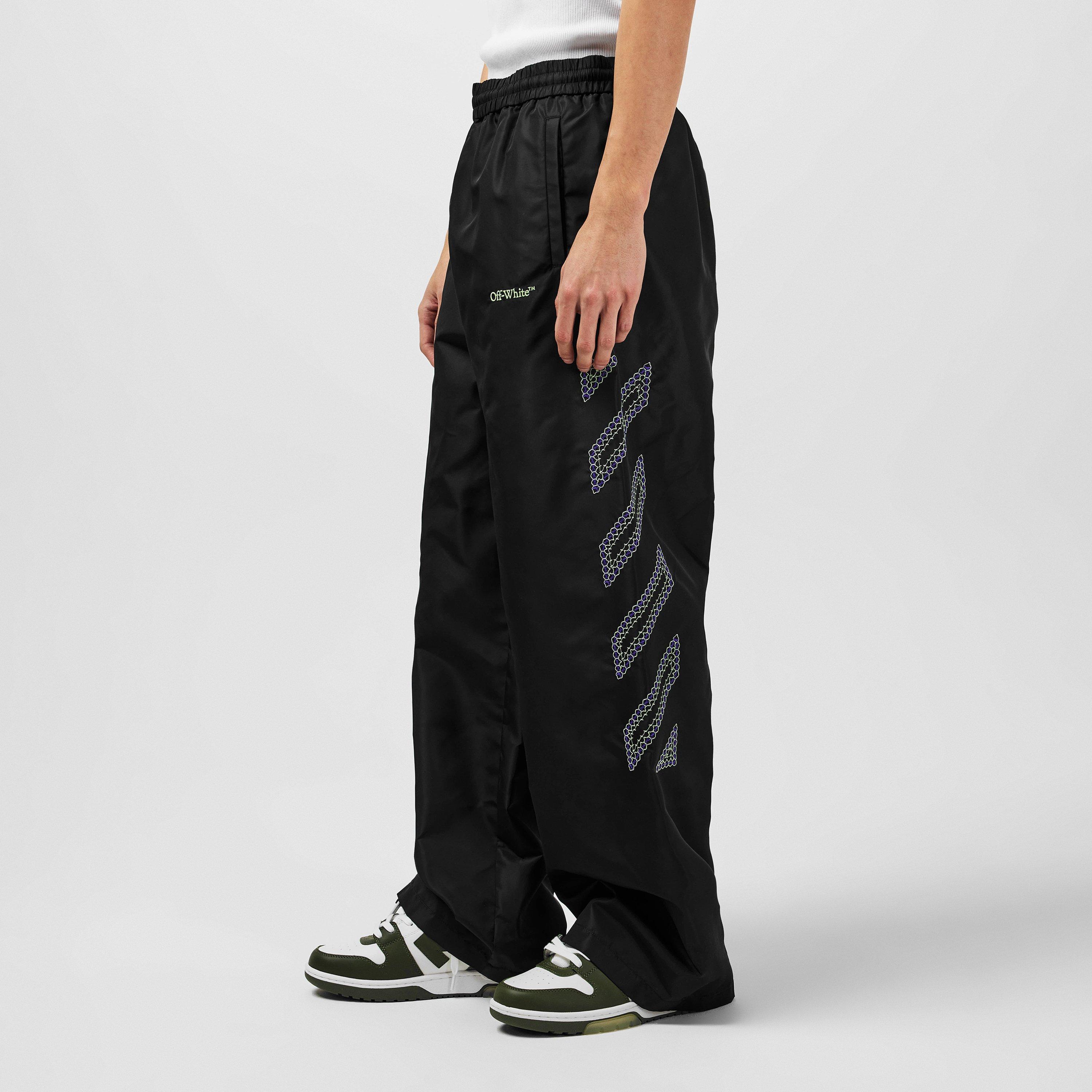 Open Hem Woven Tracksuit Joggers