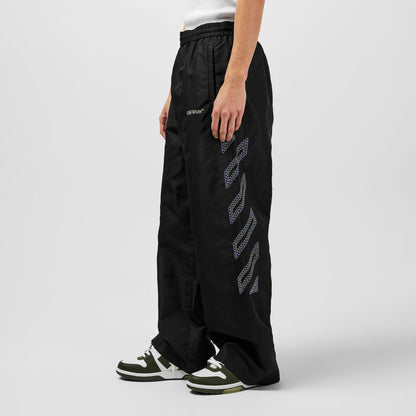 Open Hem Woven Tracksuit Joggers