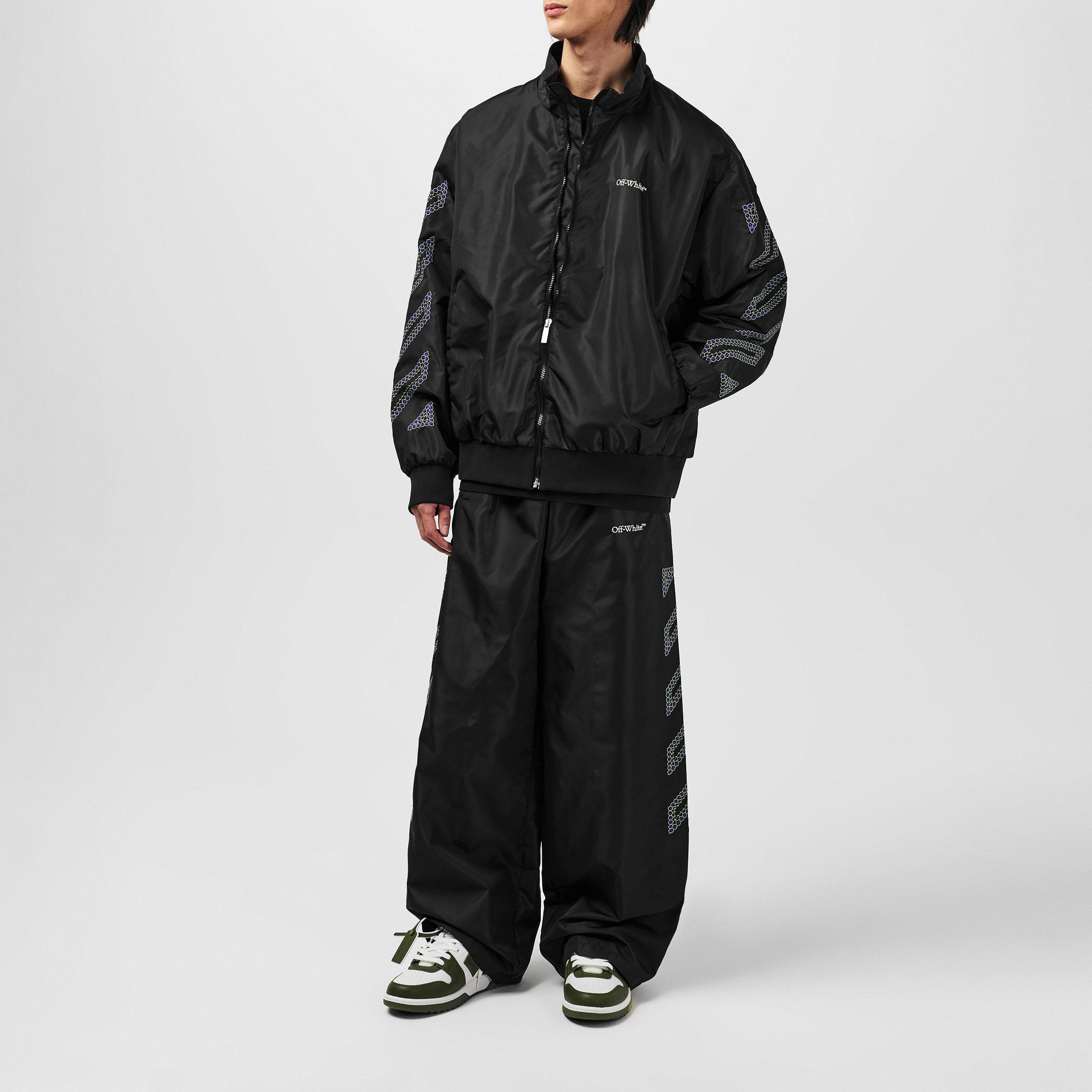 Open Hem Woven Tracksuit Joggers