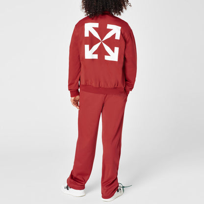 Arrow Mid Rise Full Length Open Hem Tracksuit Joggers