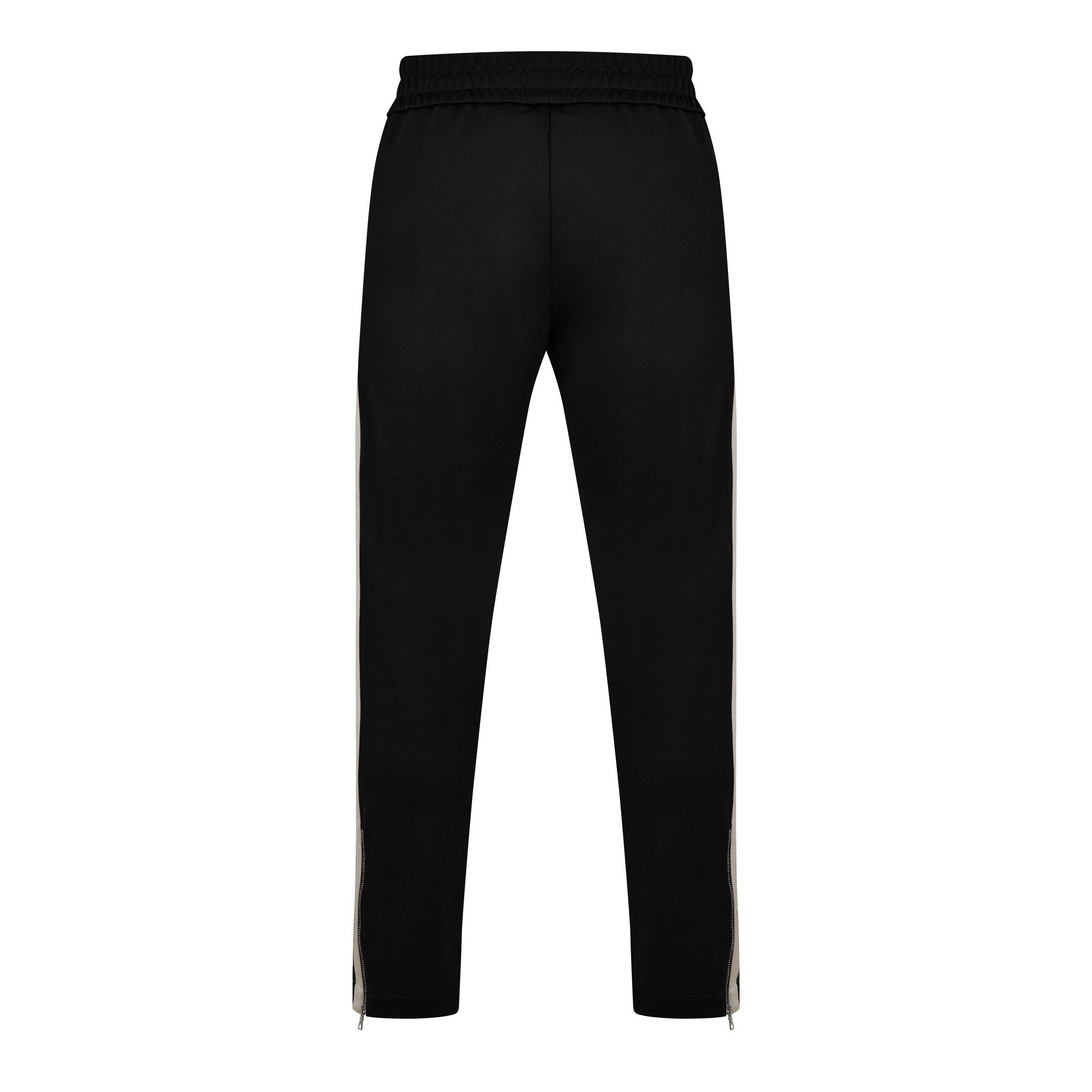 Embroidered Striped Jersey Track Pants