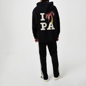 Embroidered Striped Jersey Track Pants