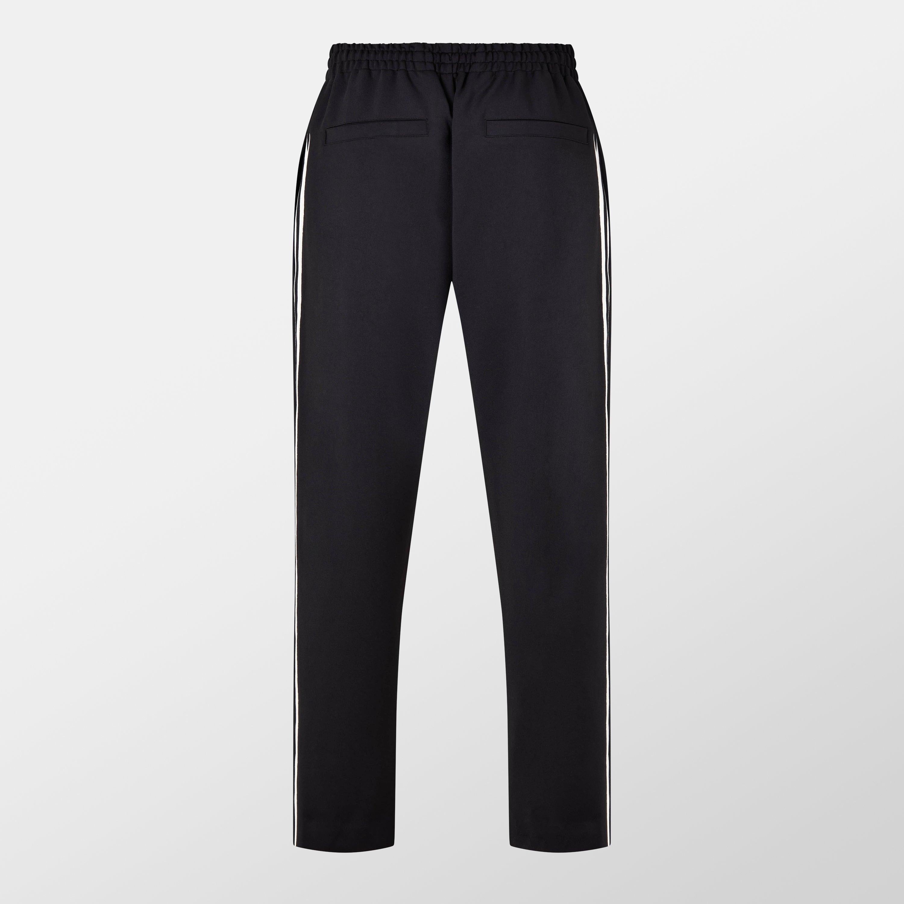 Rep Stripe Cotton Open Hem Tracksuit Joggers
