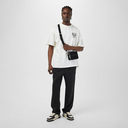 Rep Stripe Cotton Open Hem Tracksuit Joggers