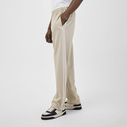 Rep Stripe Cotton Open Hem Tracksuit Joggers