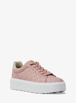 Romey Two-Tone Logo Platform Sneaker