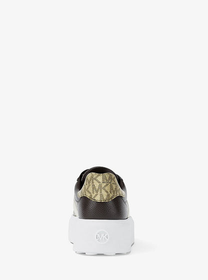 Romey Signature Logo Stripe Platform Sneaker
