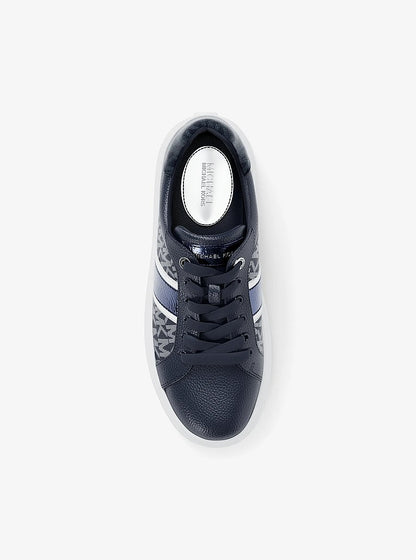 Romey Signature Logo Stripe Platform Sneaker