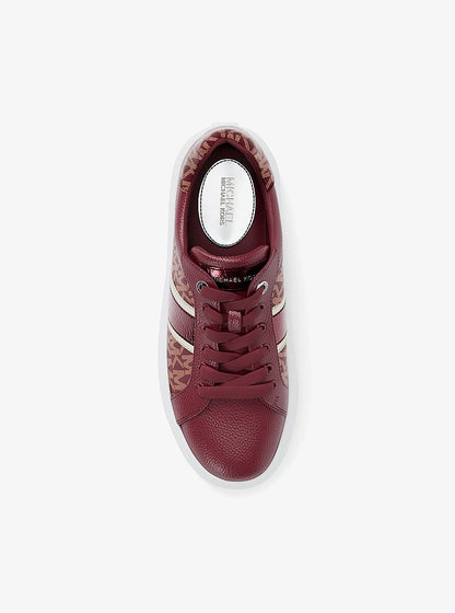 Romey Signature Logo Stripe Platform Sneaker