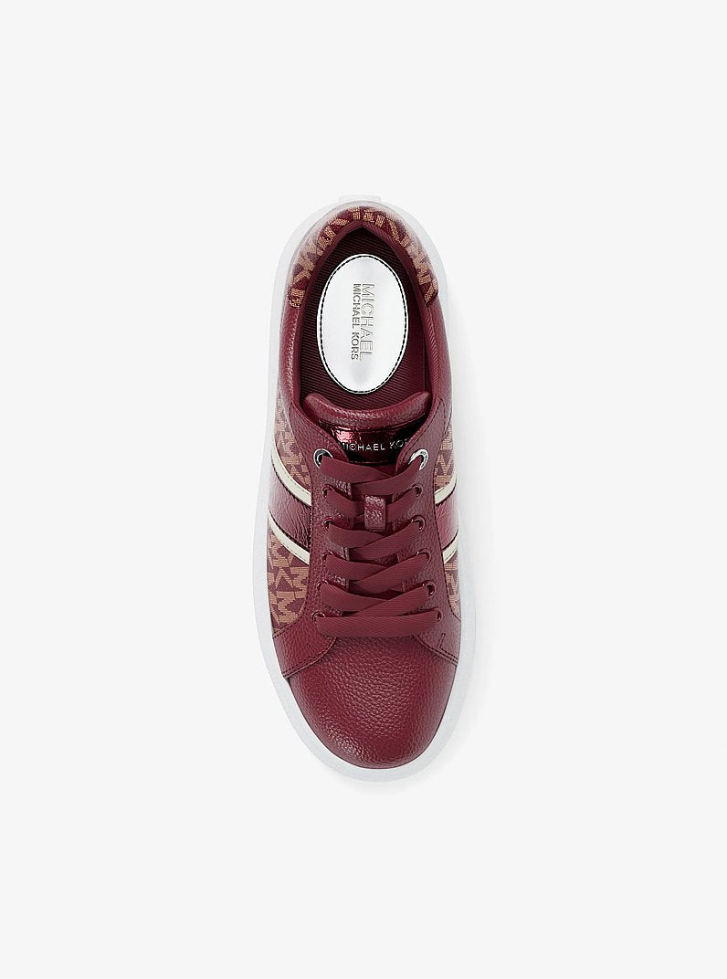 Romey Signature Logo Stripe Platform Sneaker