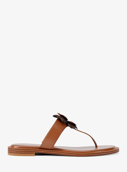 Callie Embellished Signature Logo Trim Thong Sandal