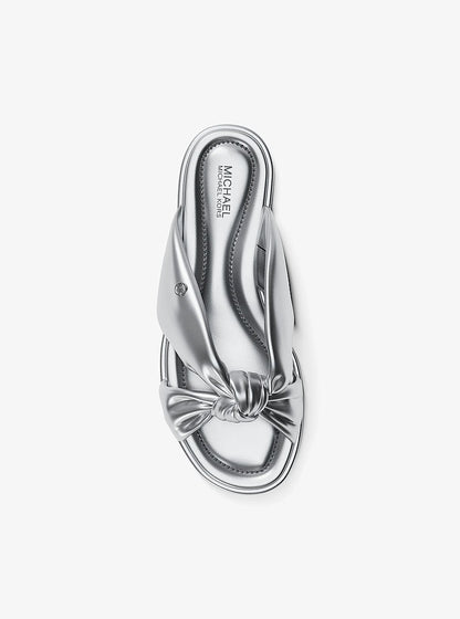 Elena Metallic Slide Sandal
