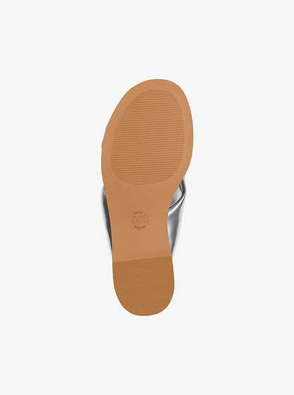 Elena Metallic Slide Sandal