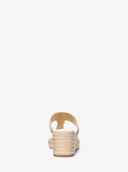 Zoe Signature Logo Wedge Sandal