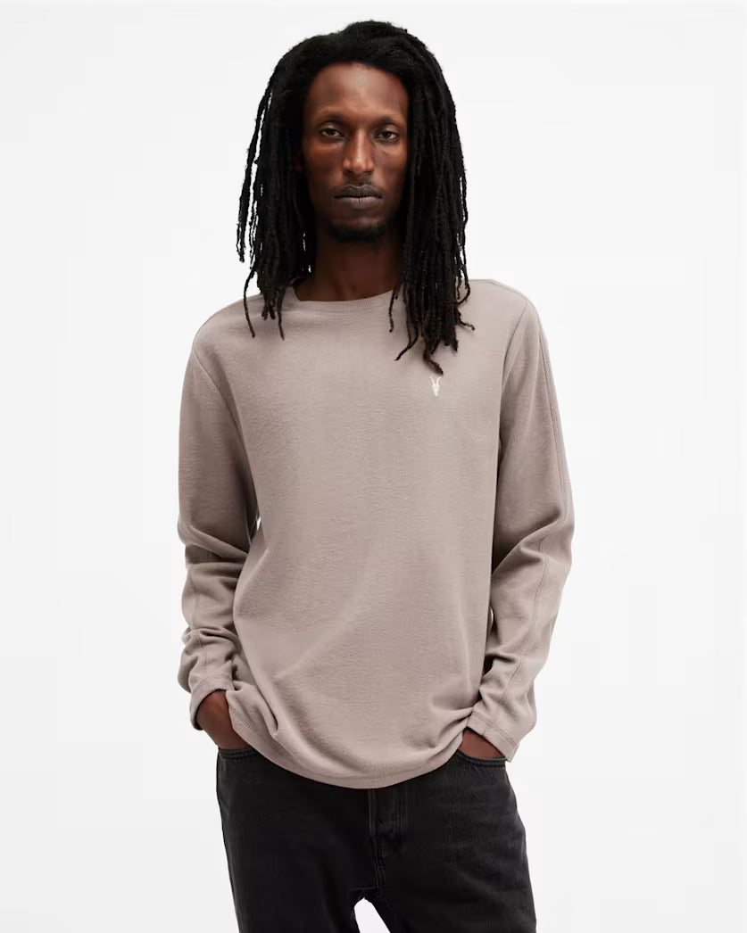 Rowe Long Sleeve Waffle Ramskull T-Shirt