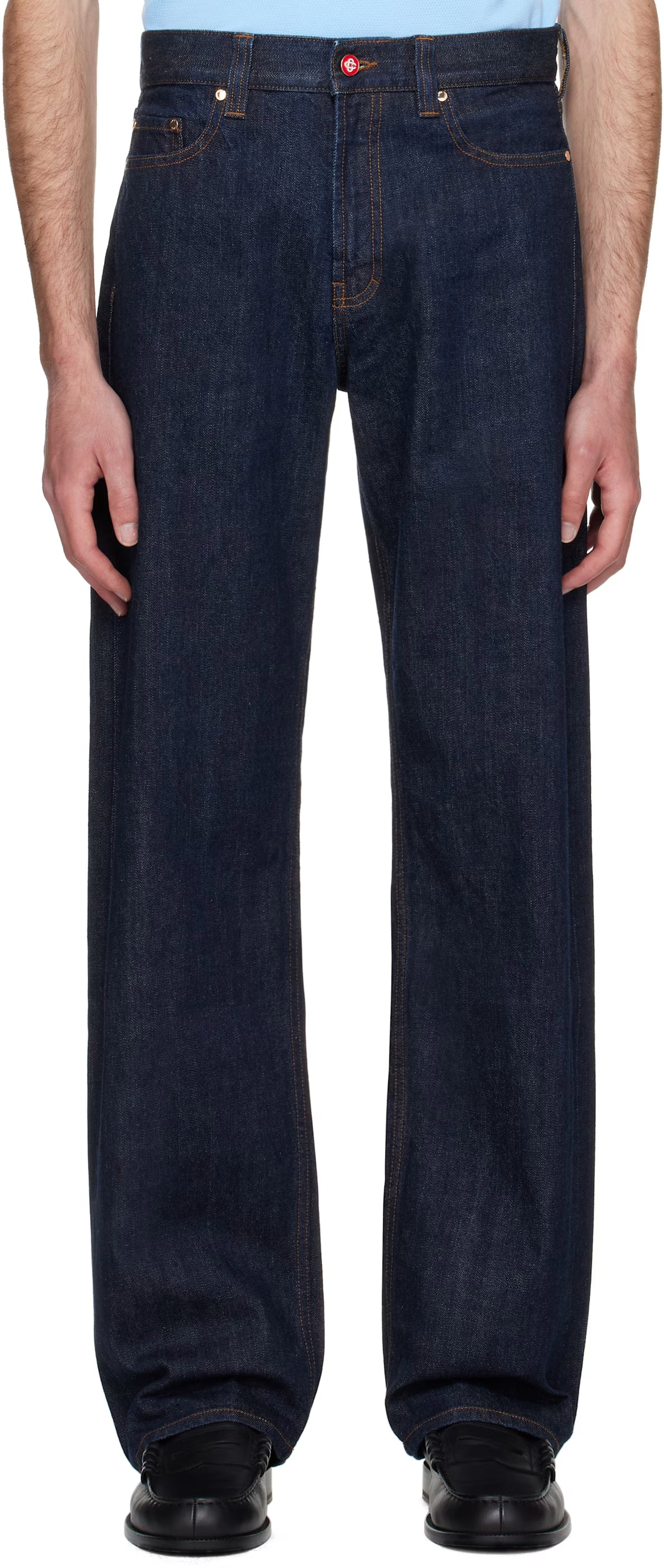 Navy Laurel Selvedge Jeans