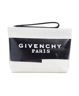 Logo Cotton Blend Pouch