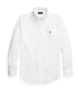 Polo Ralph Lauren White Button-Down Shirt with Pony Embroidery