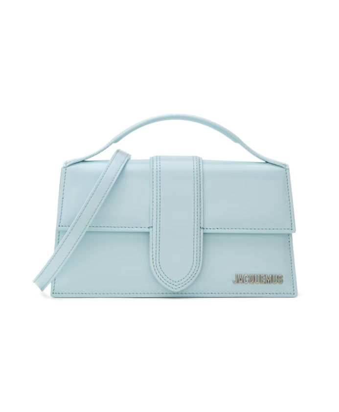 Blue Leather Shoulder Bag